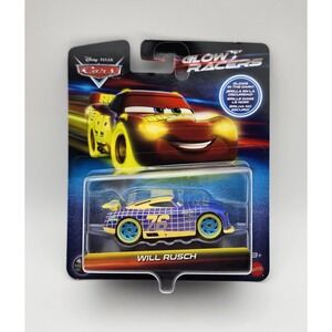 Disney Pixar Cars Glow Racers WILL RUSCH #76 Glow in the Dark  NEW 2024‎